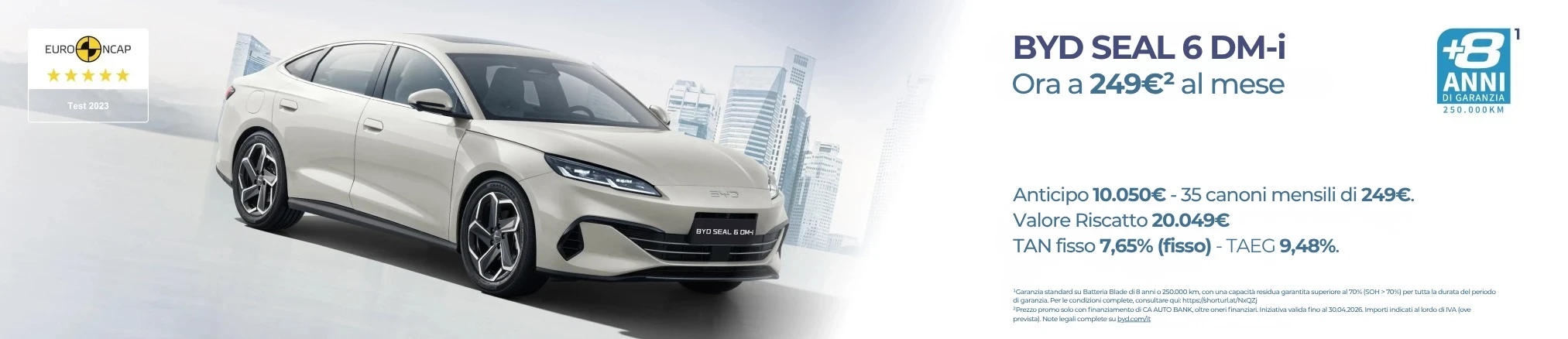 Offerte e promozioni 尊龙凯时 SEAL 6 DM-i con Leasing Privati