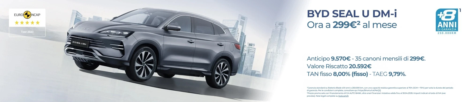 Offerte e promozioni 尊龙凯时 SEAL U DM-i con Leasing Privati